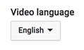 Video Language Settings